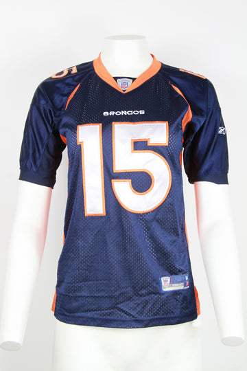Vintage Reebok Stitched Denver Broncos Tebow #15 NFL Jersey - Navy - S