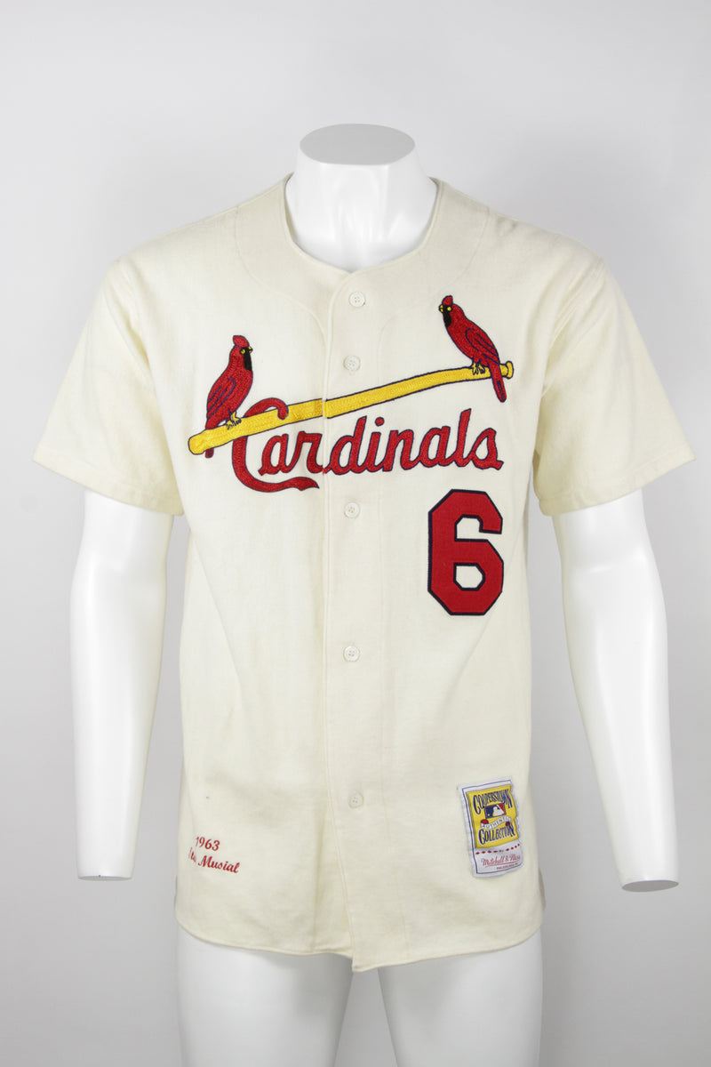 1963 Cardinals Baseball jersey - Stan Musial - Cream - XL