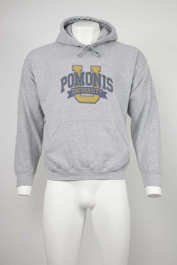 US Printed Hood - 'Pomonis University' Grey - L