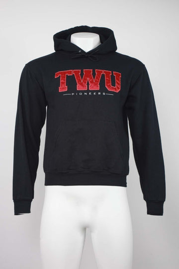 US Printed Hood - ' TWU Pioneers' - Black - S