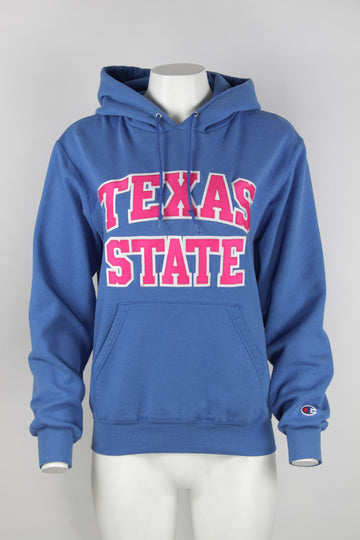 Champion Texas state University hooded sweatshirt - Blue - S