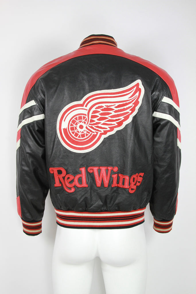 Vintage Detroit Red Wings Leather Baseball jacket - XL — Pop ...