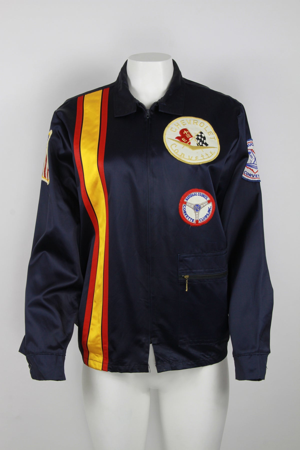 Chevrolet racing jacket with chain stitch embroidery M Pop Boutique Online