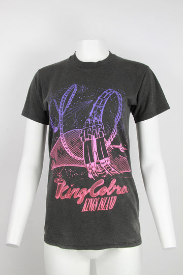 Vintage 90s 'King Cobra, King Island' T-shirt - Black - S