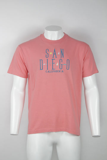 90s San Diego California Embroidered T-shirt  - L